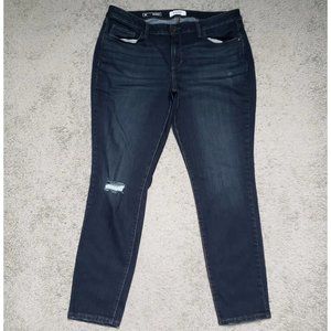 Sonoma Goods For Life Skinny Women's Size 16 Stretch Distressed Blue Denim Jeans
